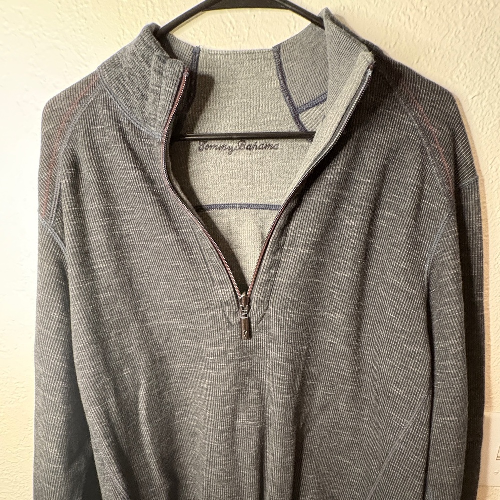 Men's Tommy Bahama Black Pullover Size Large